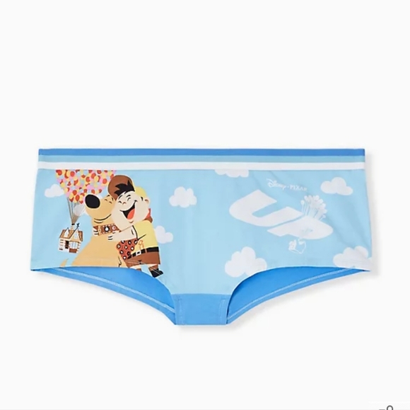 Plus Size - Disney Pixar Up Balloon Blue Cotton Boyshort Panty - Torrid - Picture 1 of 6
